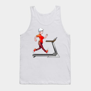 Woman on a Treadmill Fitness Tank Top